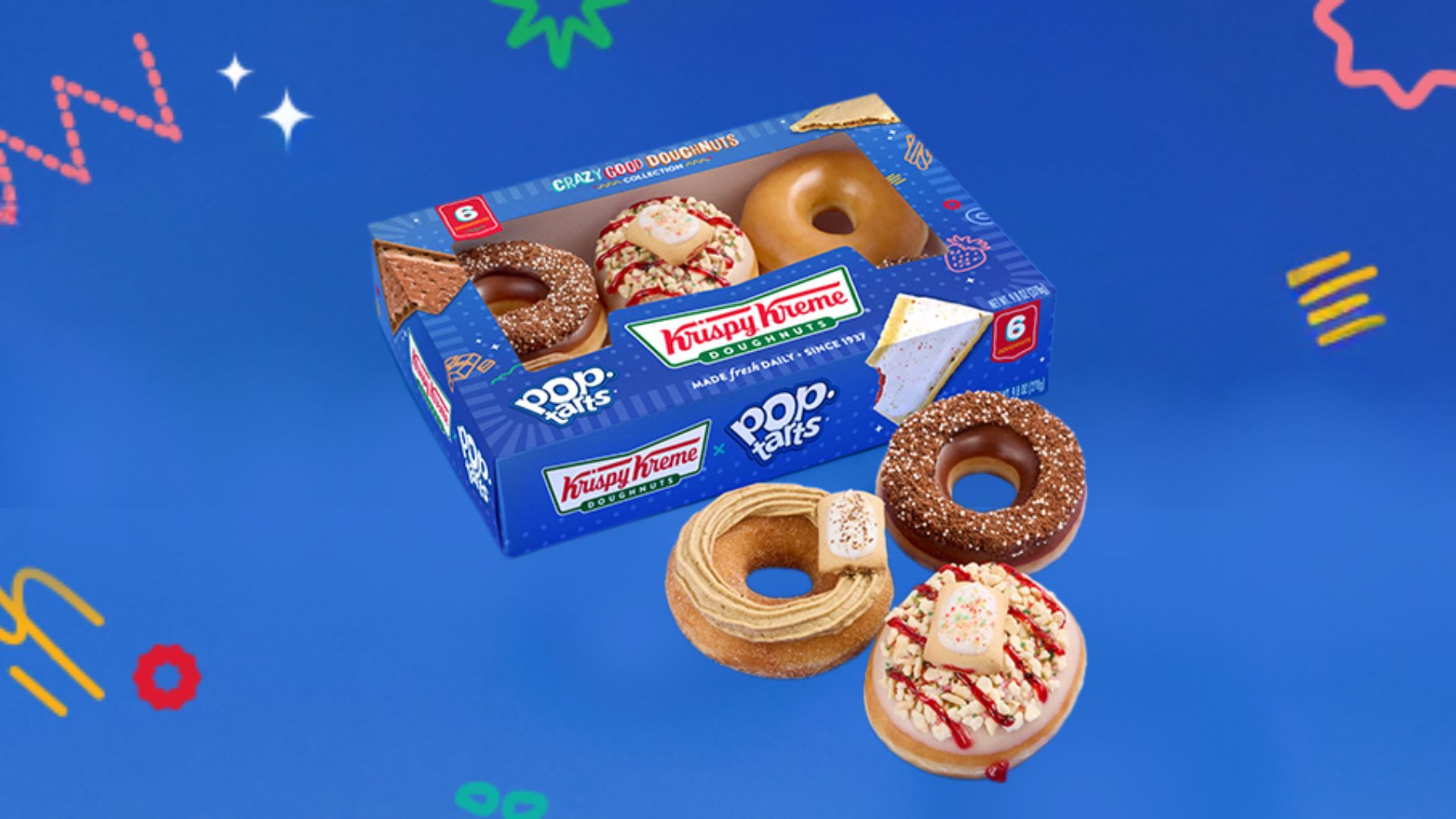 Krispy Kreme x Pop-Tarts &quot;Crazy Good&quot; Doughnuts: Where to get, price, and more explored (Image via Krispy Kreme)