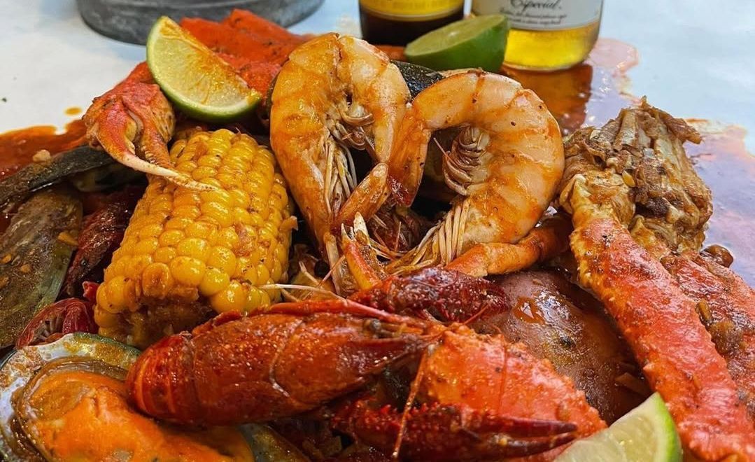 spicy seafood boil from The Crab Shack. (Image via Instagram/@the_crab_shack)