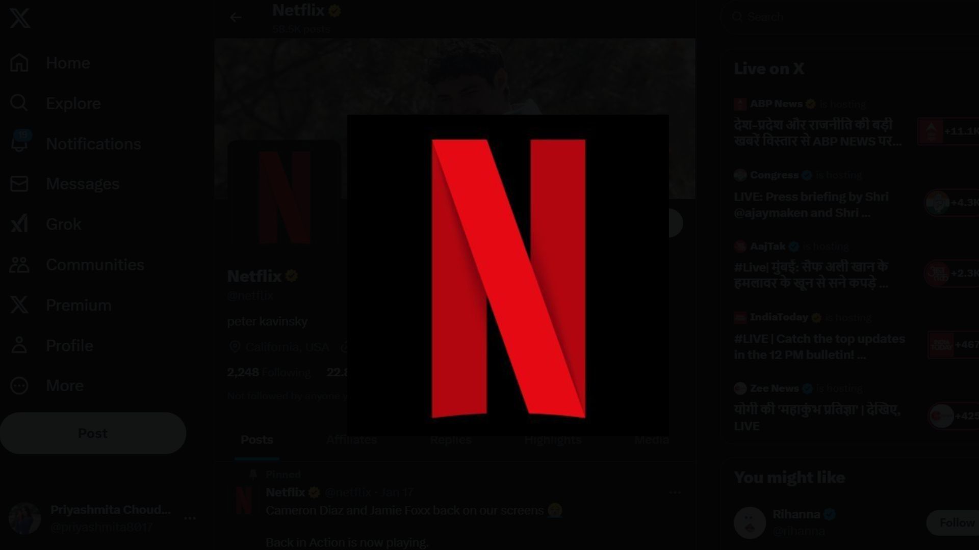 Is Netflix raising prices again in 2025? New subscription cost for all plans, explored (Image Source - x/netflix)