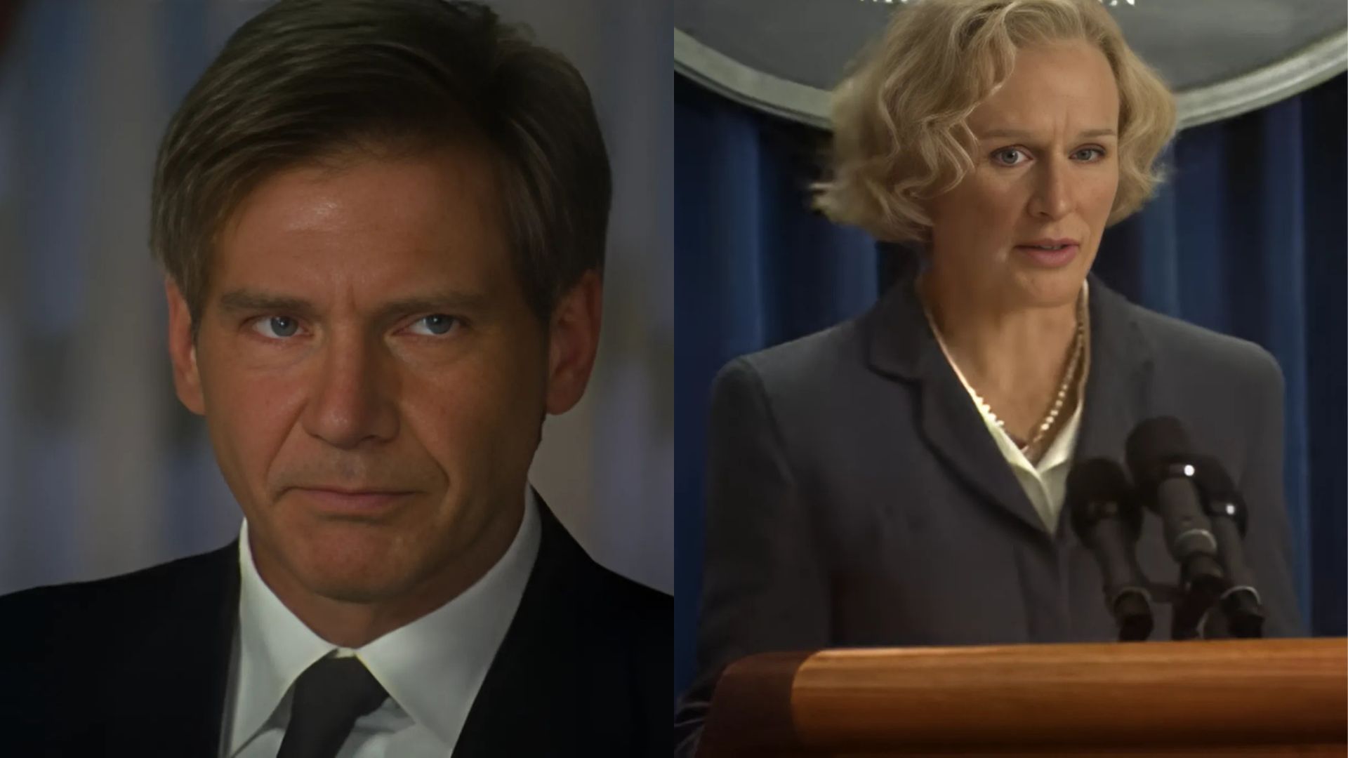 Harrison Ford and Glenn Close in Air Force One | Image source: Sony Pictures Entertainment on YouTube