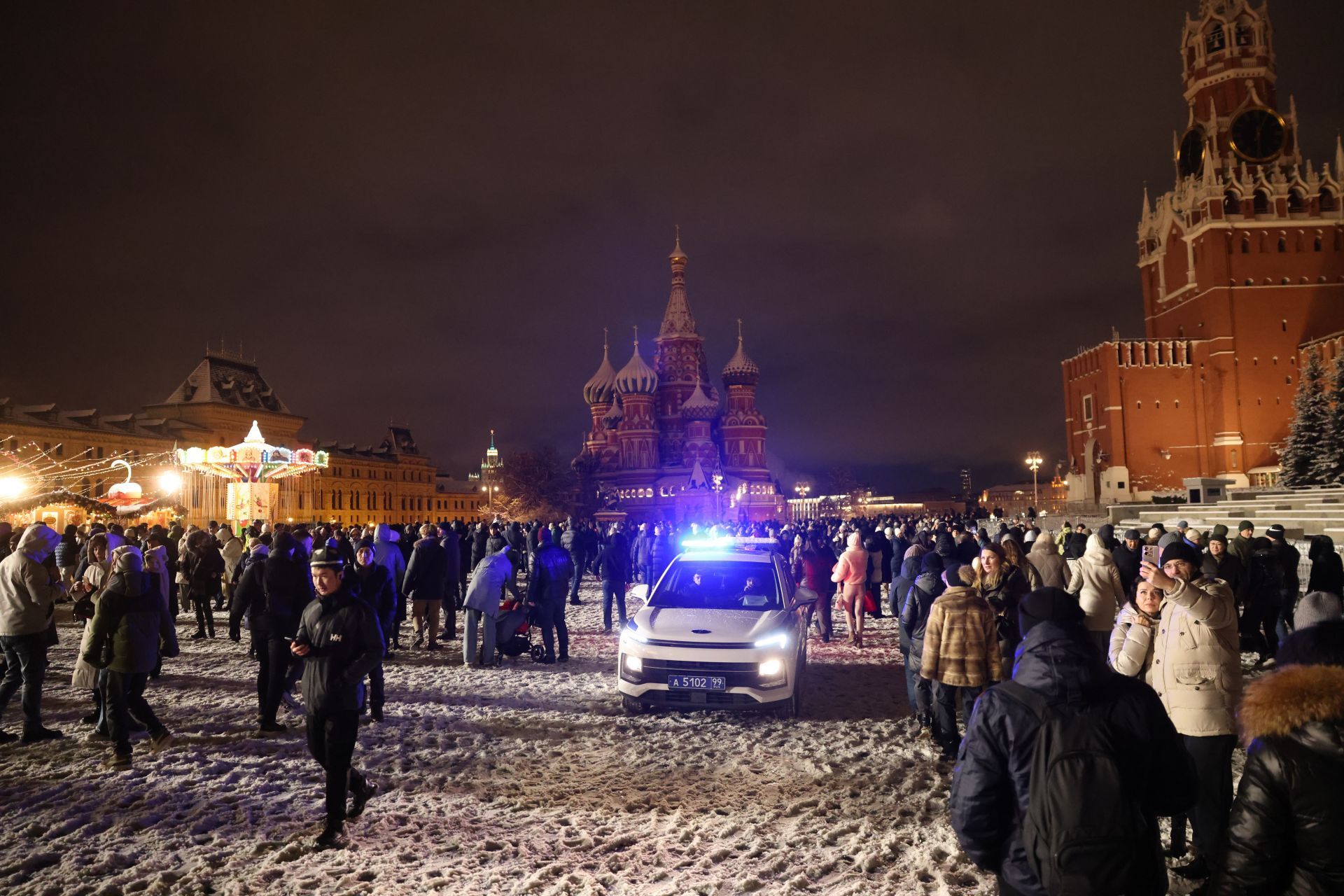 Moscow Welcomes The New Year - Source: Getty