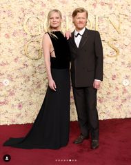 Kirsten Dunst & Jesse Plemons at the golden globes. image via @goldenglobes/Instagram