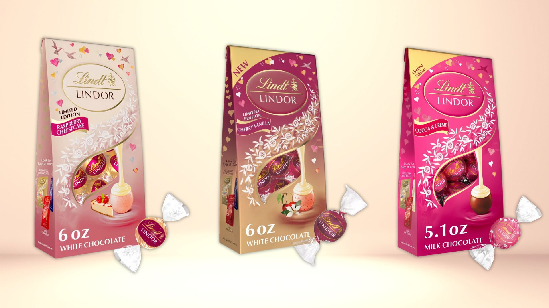 Lindt launches 3 limited-edition Lindor Truffles for Valentine