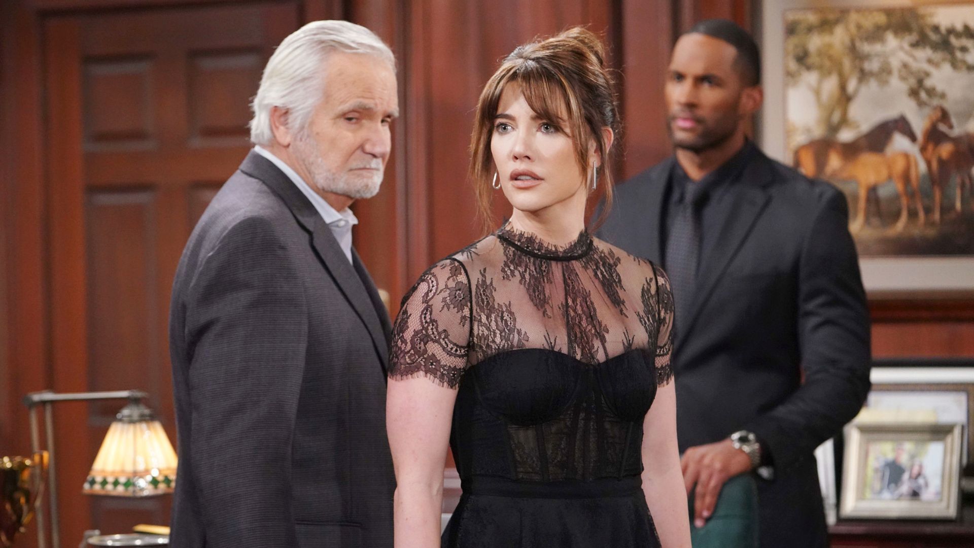 Eric, Steffy, and Carter on The Bold and the Beautiful | Image: JPI