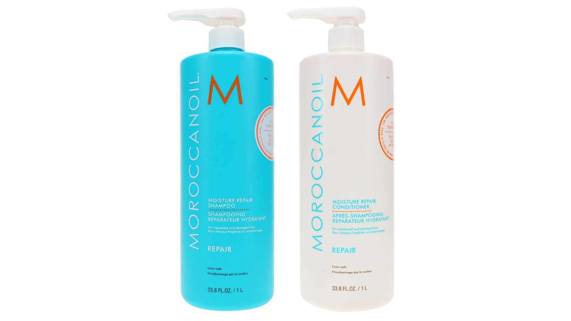 Moroccanoil Moisture Repair Shampoo &amp; Conditioner Combo Pack (Image via Walmart)