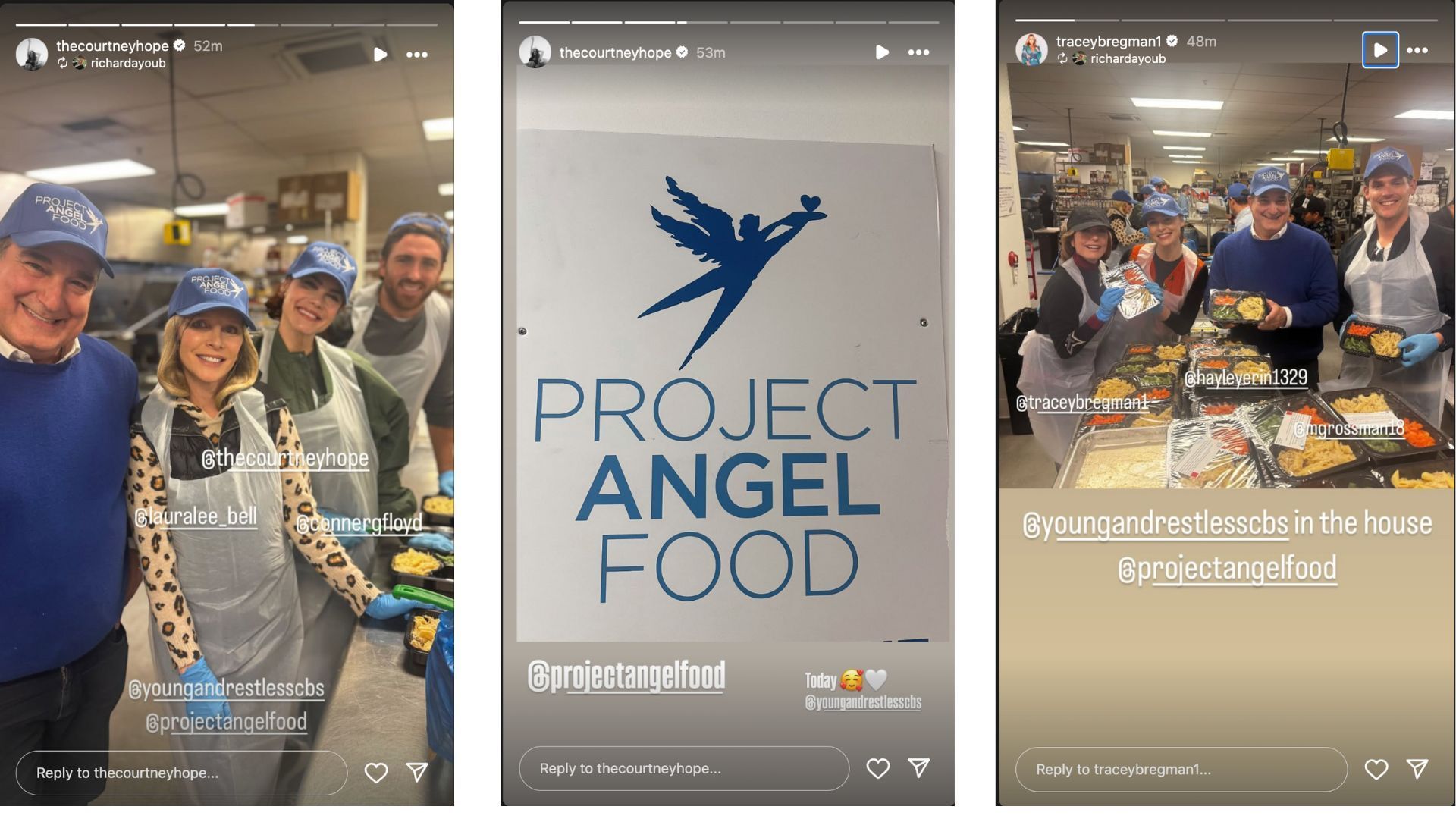 The Young and the Restless: Cast help out Project Angel Food | Image Source: Instagram