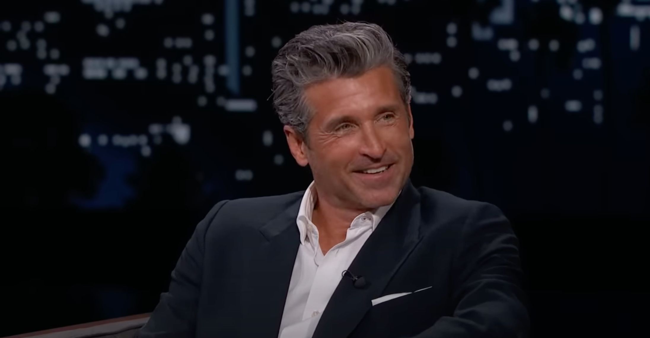 Patrick Dempsey as Dr. Derek Shepherd in Grey&#039;s Anatomy (Image Via YouTube @thetonightshow)