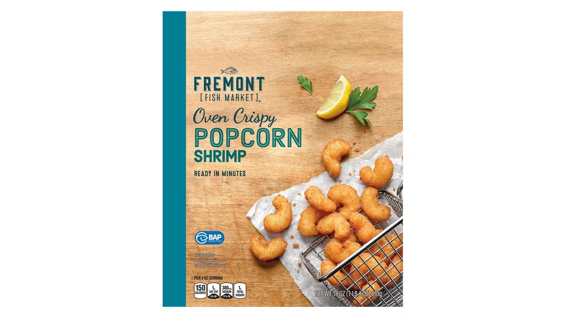 Fremont Fish Market Oven Crispy Popcorn Shrimp (Image via Aldi)