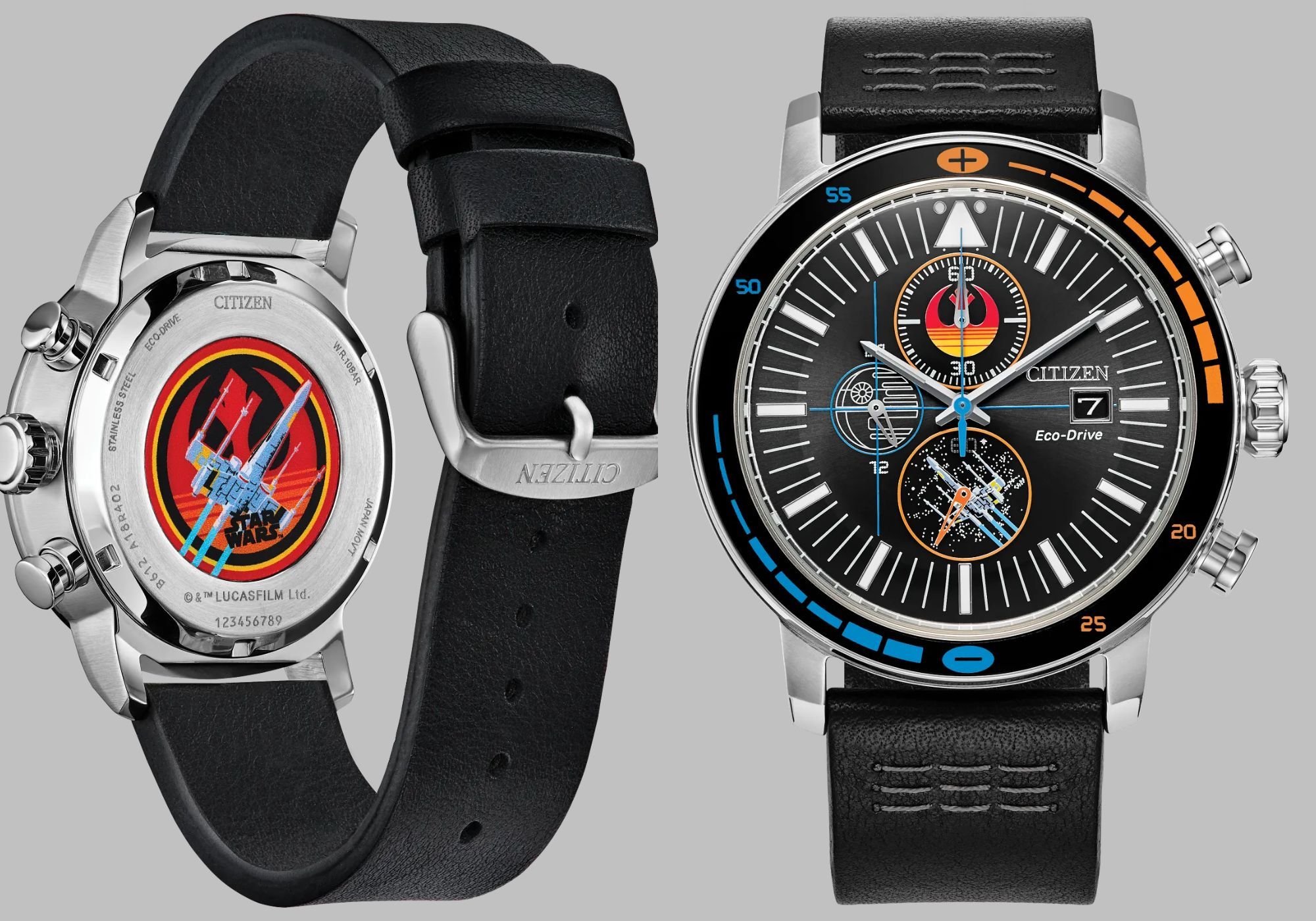 Star Wars x Citizen Rebel Starfighter watch (Image via Citizen Watch)