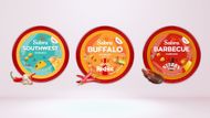 Buffalo Hummus, BBQ Hummus, and Southwest Hummus (Image via Sabra)