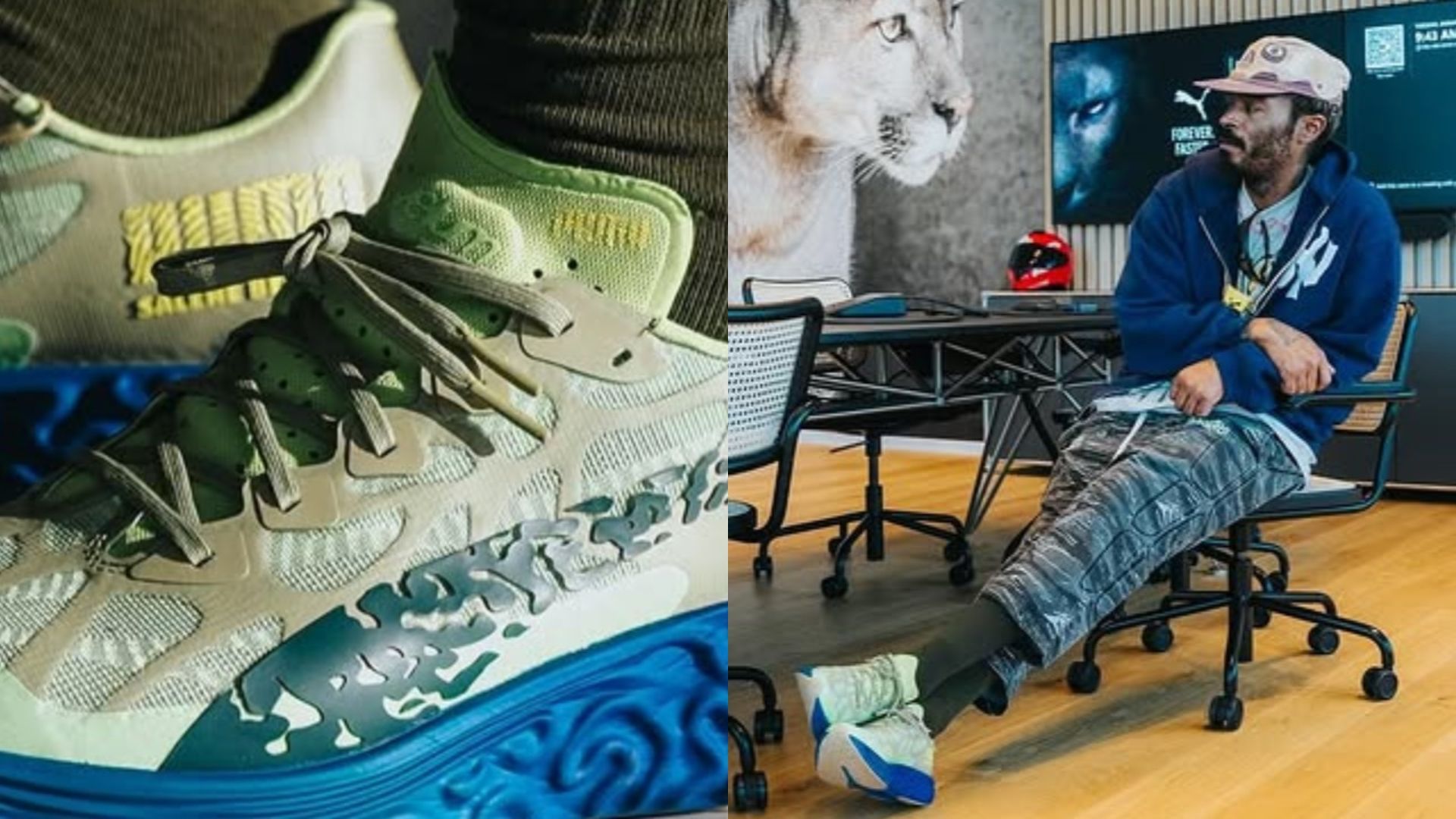 Salehe Bembury unveils images of his first PUMA shoes (Image via Instagram/ salehebembury)