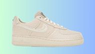 Stussy x Nike Air Force 1 Low "Fossil Stone" (Image via StockX)