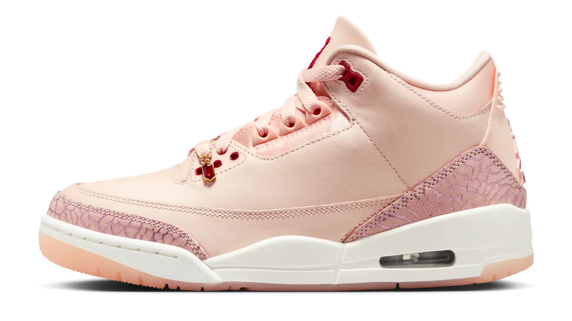 Air Jordan 3 &quot;Treat Yourself&quot; Washed Coral (Image via Nike)