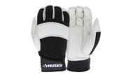 Husky Cowhide Water Resistant Leather Work Gloves (Image via Home Depot)