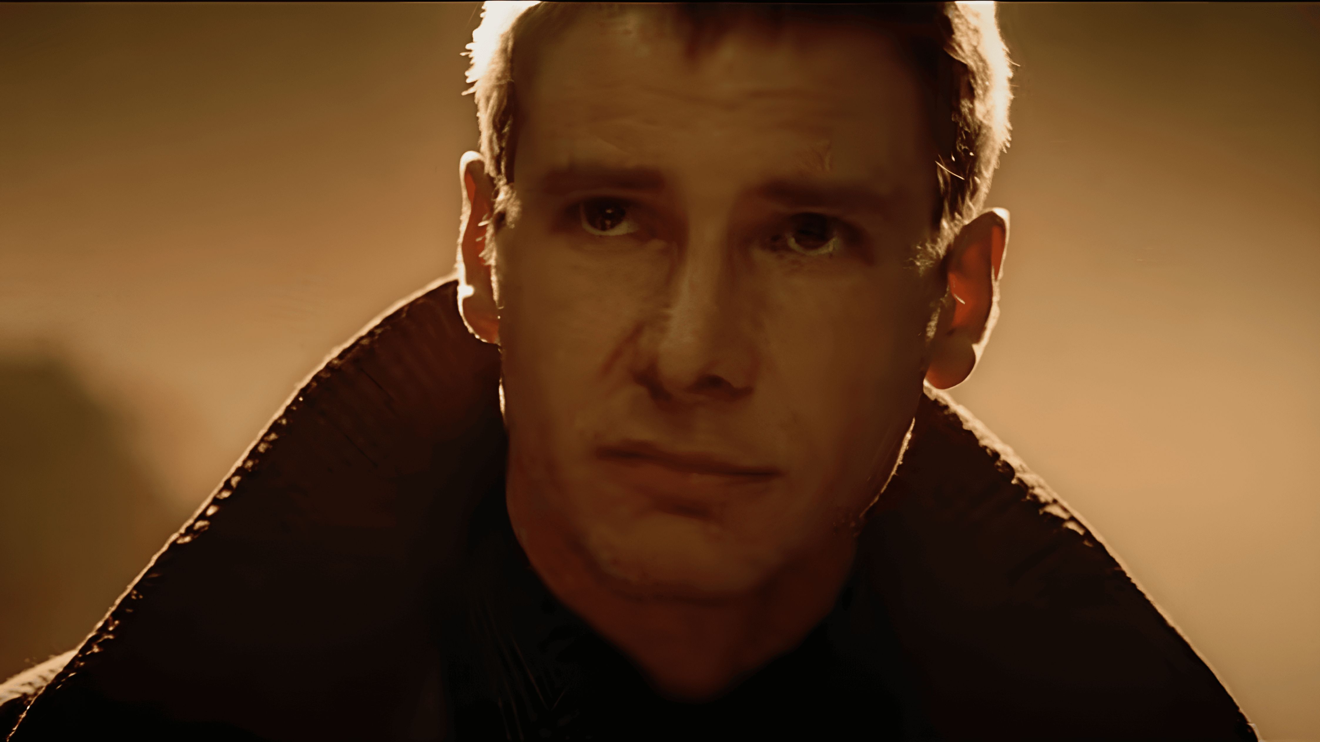 Harrison Ford in Blade Runner (Image via YouTube/@warnerbrosentertainment)