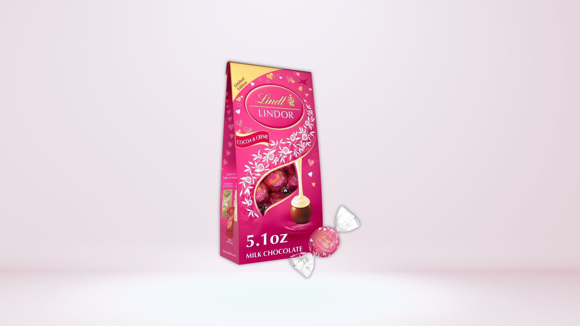 Lindt Lindor Valentine&rsquo;s Day Cocoa and Cr&egrave;me Truffle (Image via Walmart)