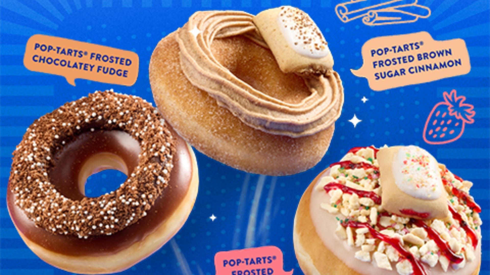 Pop-Tarts x Krispy Kreme doughnut collection (Image via Krispy Kreme)