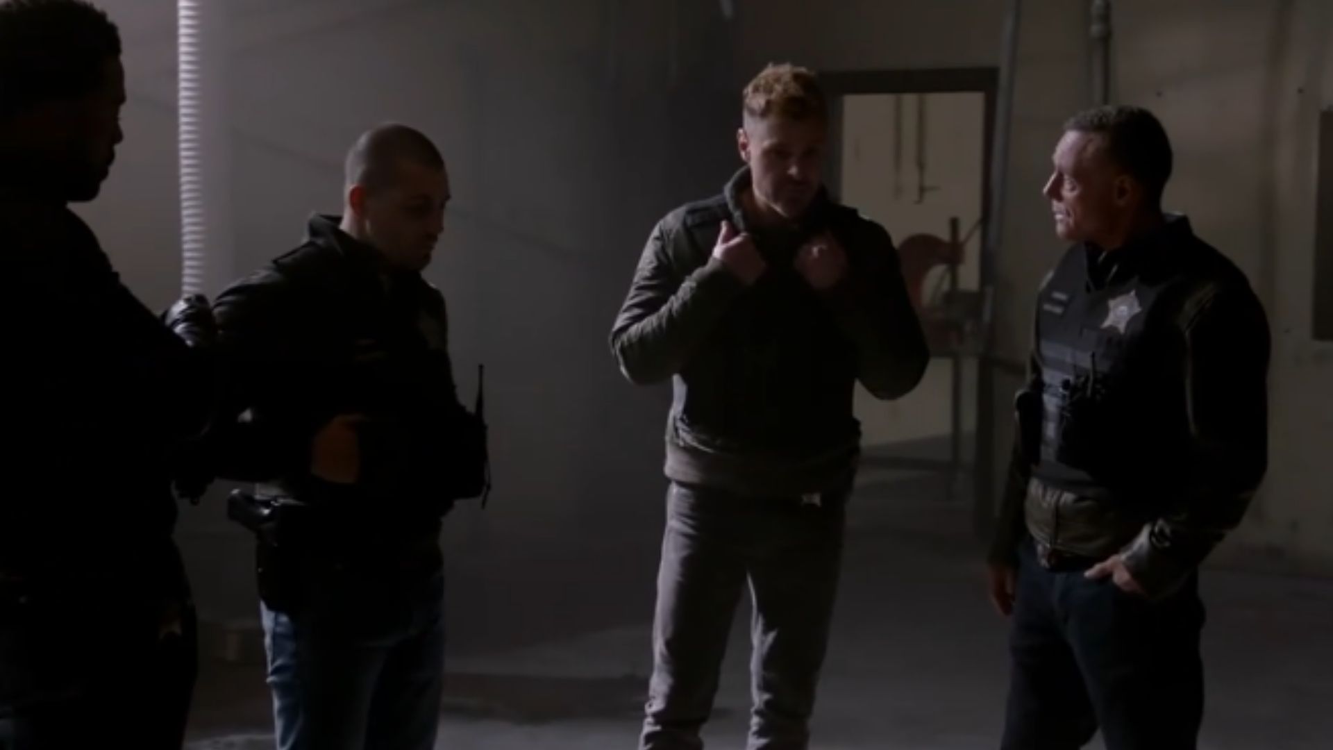 Voight with his team (Image Source: NBC)