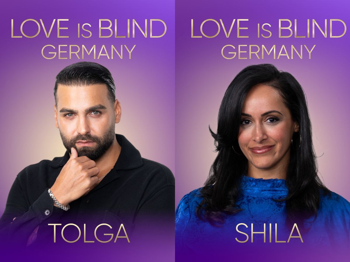 Love Is Blind Germany couple, tolga nad Shila/ Image via @Netflix Tudum