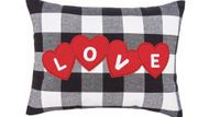 Valentine's Day "Love" Hearts Franklin Accent Throw Pillow (Image via Target)