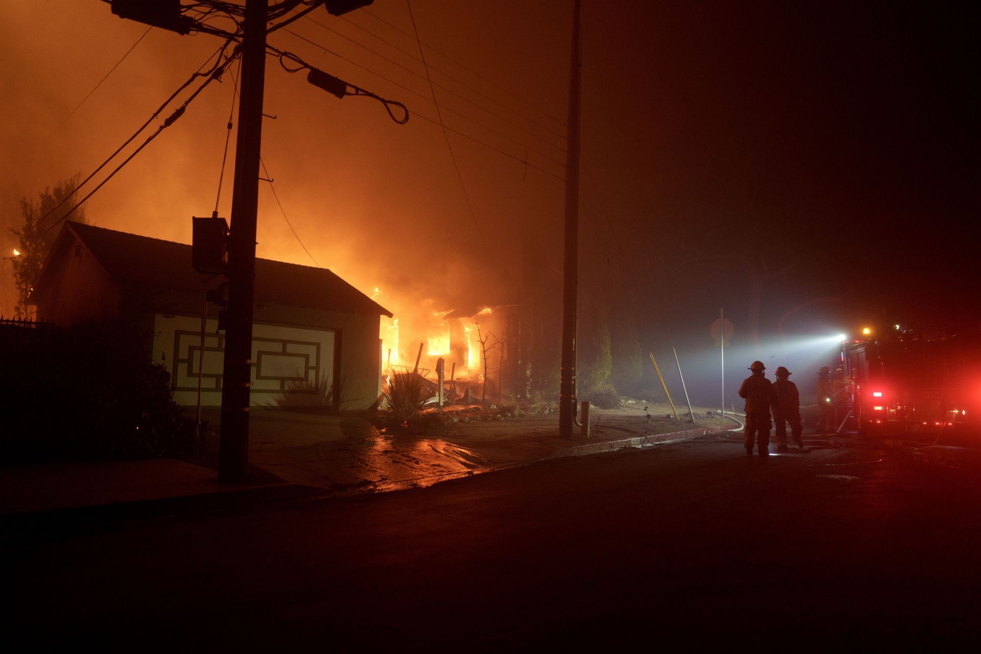 Powerful Winds Fuel Multiple Fires Across Los Angeles Area - Source: Getty