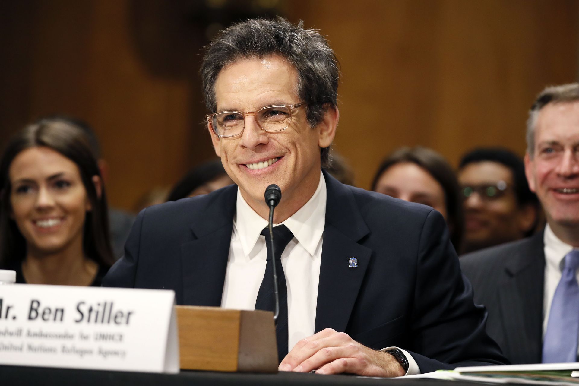 Actor Ben Stiller Attends Senate Foreign Relations Committee Hearing On Humanitarian Impact Of Syrian War - Source: Getty