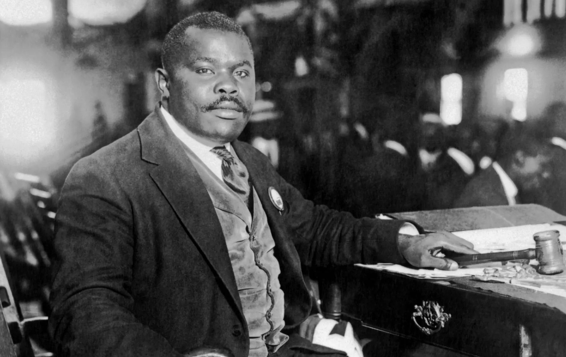 Marcus Garvey At His Desk - Source: Getty