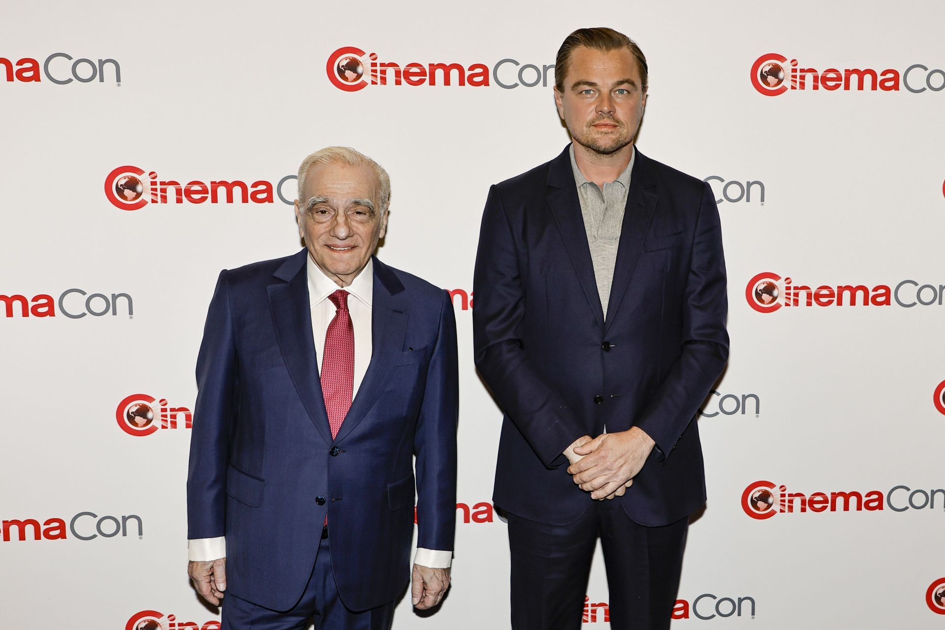 Martin Scorsese and Leonardo DiCaprio at CinemaCon 2023 (Image via Getty)