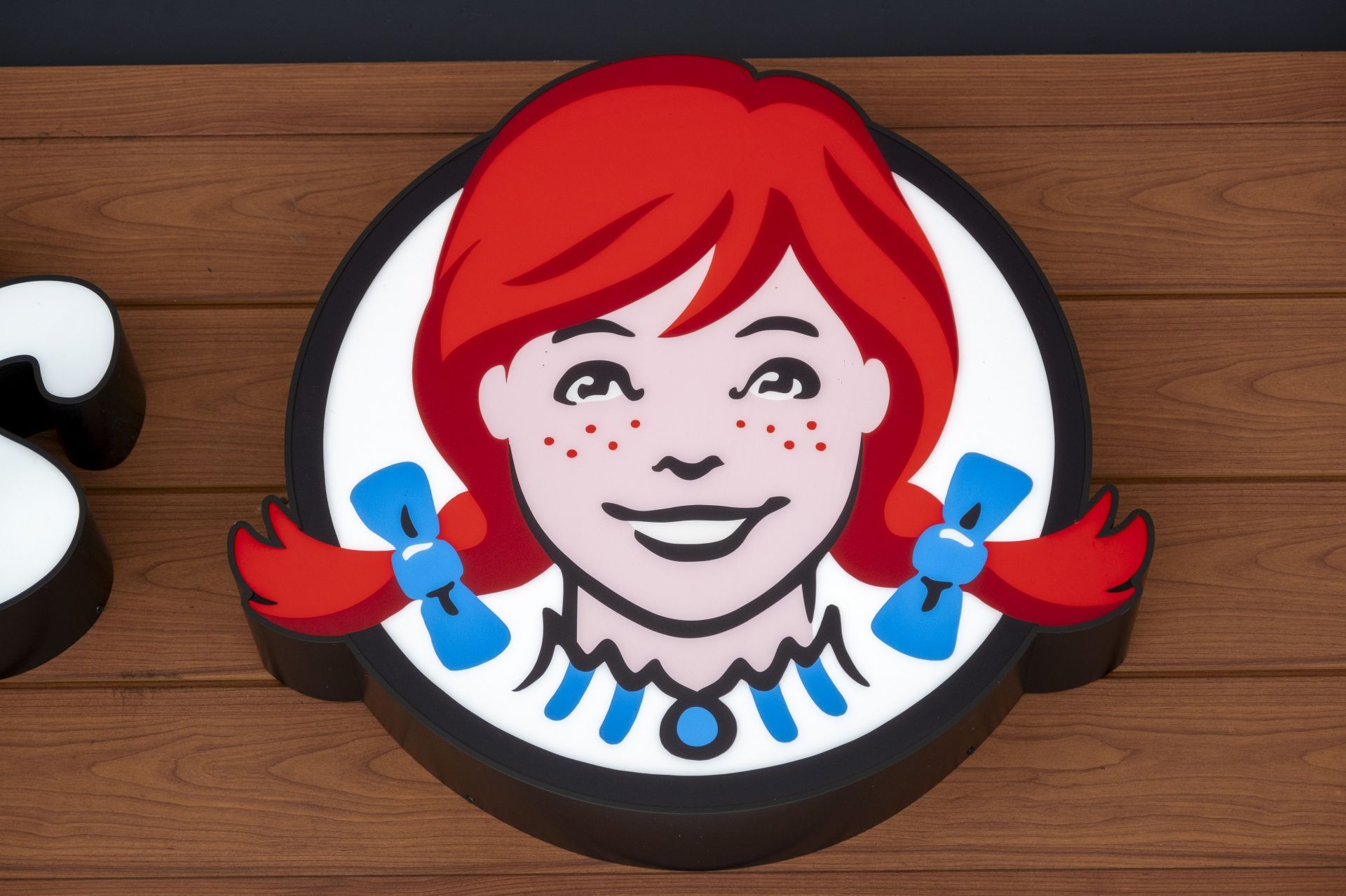 Sign For Fast Food Brand Wendy