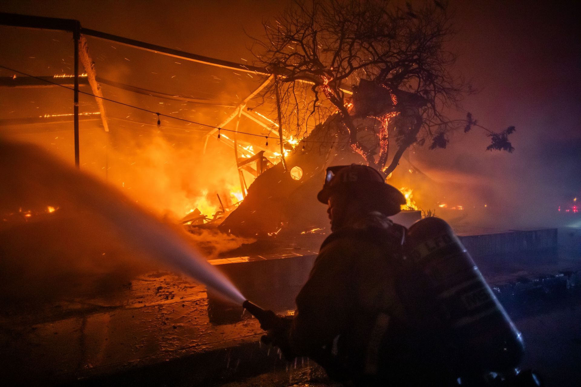 Powerful Winds Fuel Multiple Fires Across Los Angeles Area - Source: Getty