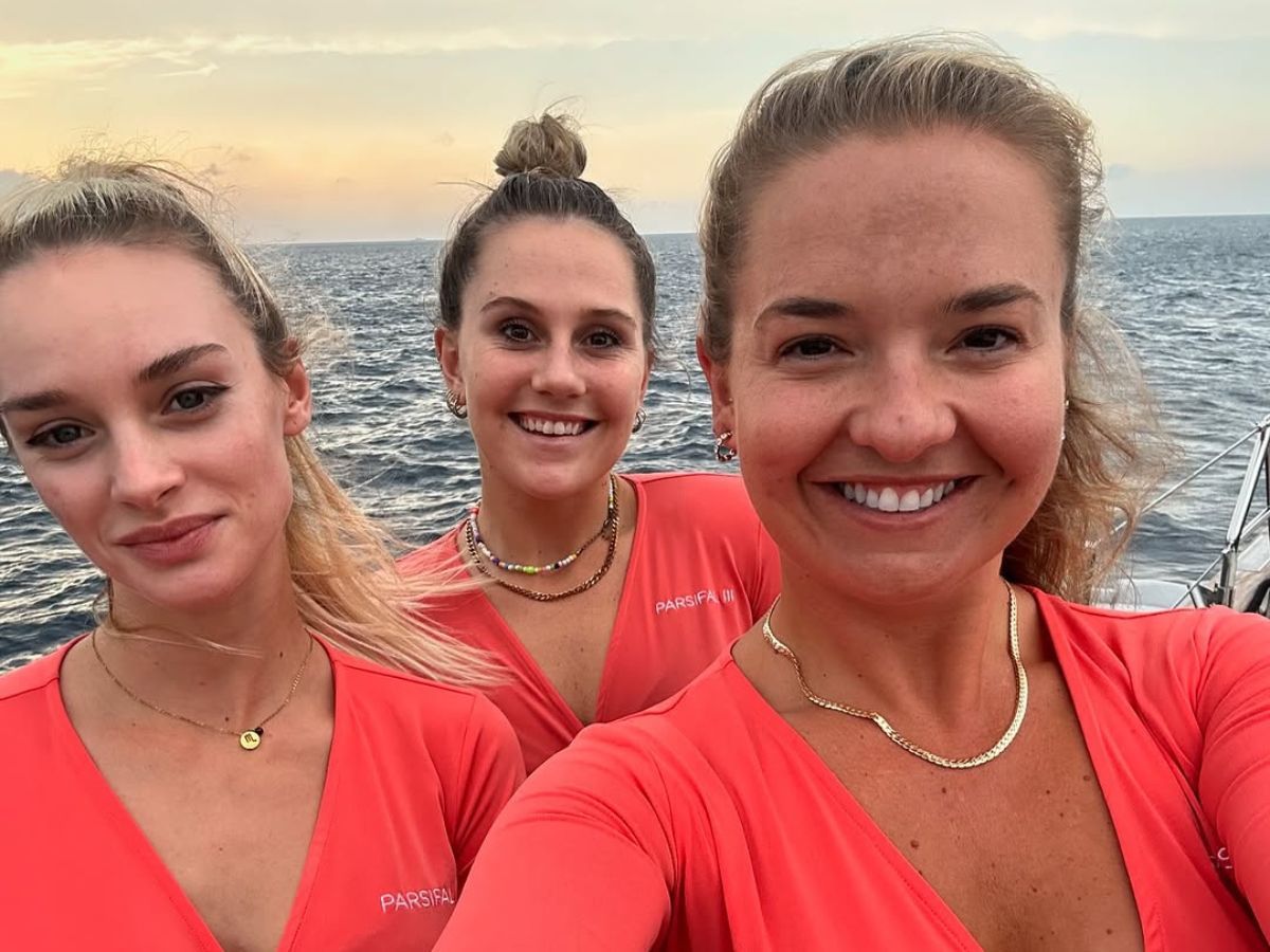 Diana, Danni and Daisy (L to R) on Below Deck: Sailing Yacht season 5 (Image via Instagram/ @daisykelliher87)