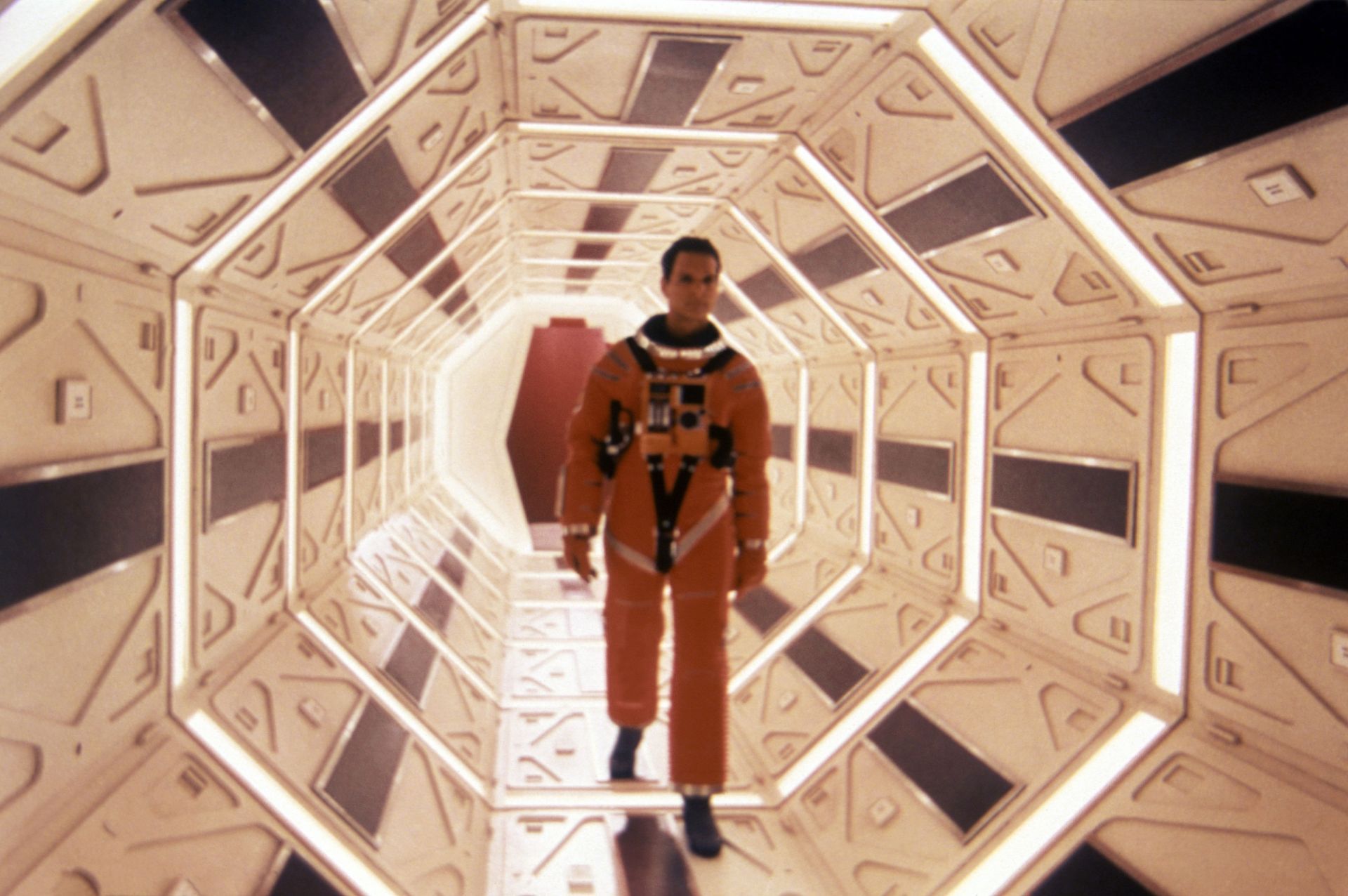 On the set of 2001: A Space Odyssey - Source: Getty