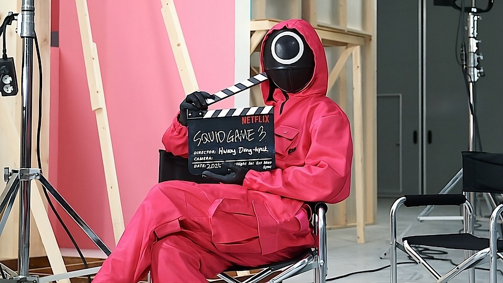 Photo from behind the scenes of Squid Game Season 3 | Source: Netflix