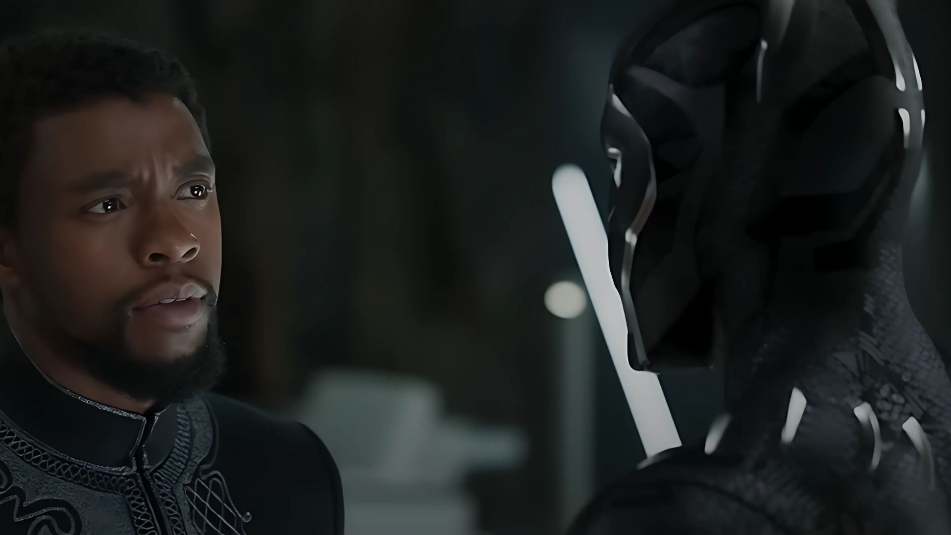 Chadwick Boseman from the trailer of Black Panther (Image via. Marvel Entertainment/Youtube)