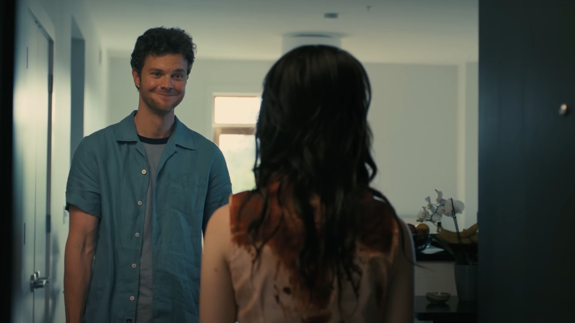 Josh is seen smiling at Iris