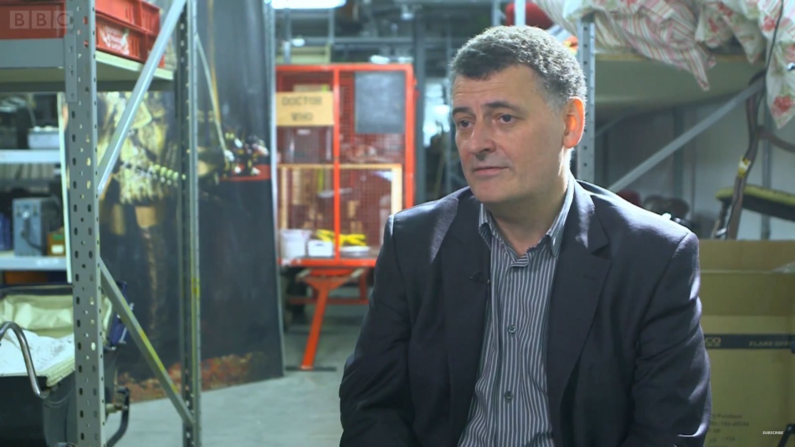 Steven Moffat (Image via Youtube @/BBC)