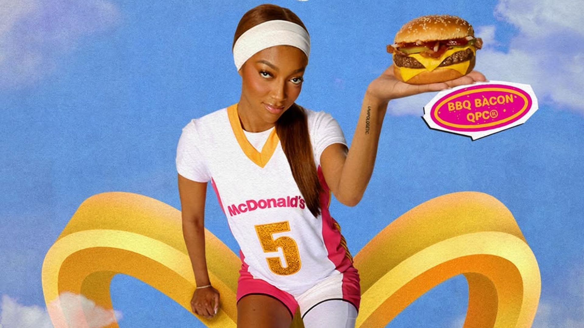 McDonald&rsquo;s teased the launch of an Angel Reese special meal (Image via Instagram/@mcdonalds)