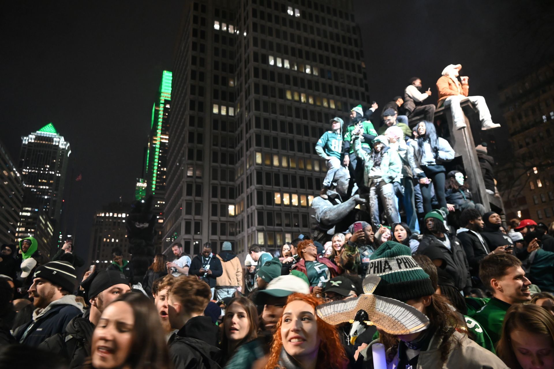 Philadelphia Eagles fans celebrate winning Super Bowl Championship - Source: Getty