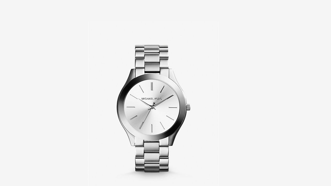 Slim Runway Silver-Tone Watch