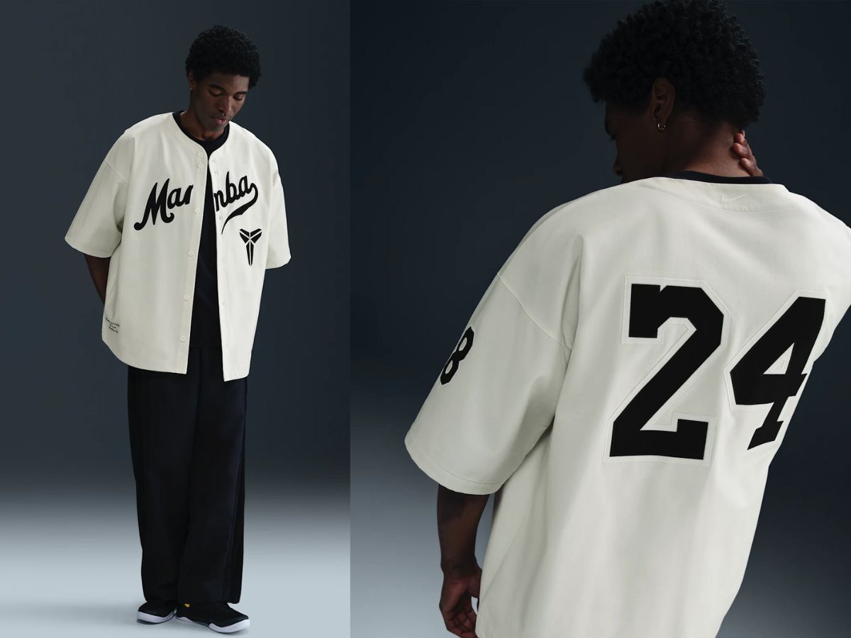 Nike Kobe &ldquo;Mamba Out&rdquo; baseball jerseys (Image via Nike)