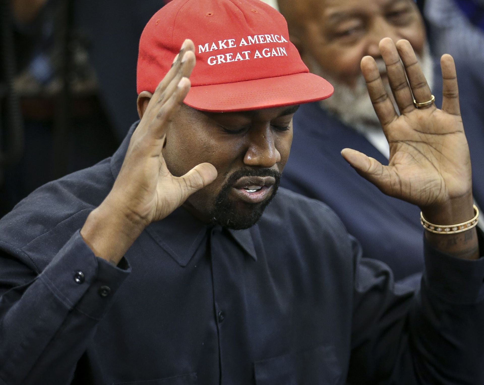 President Trump Hosts Kanye West And Former Football Player Jim Brown At The White House - Source: Getty