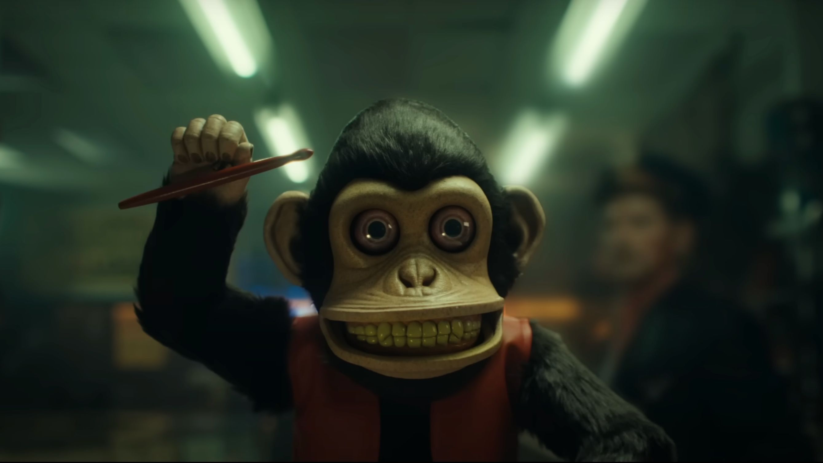 A still from Osgood Perkins&rsquo; The Monkey (Image via YouTube/@neonrated)