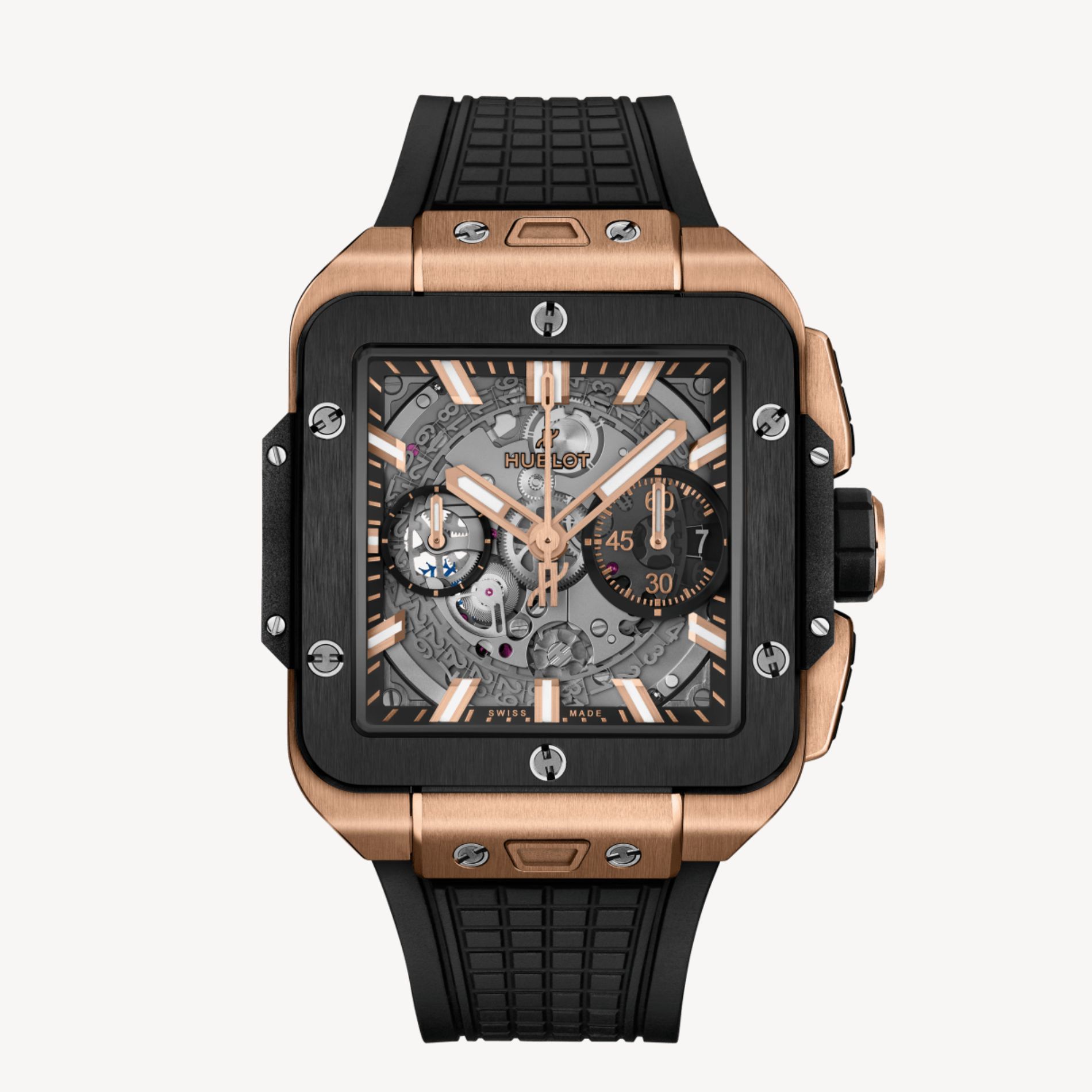 Square Bang Unico King Gold Ceramic (Image via Hublot)