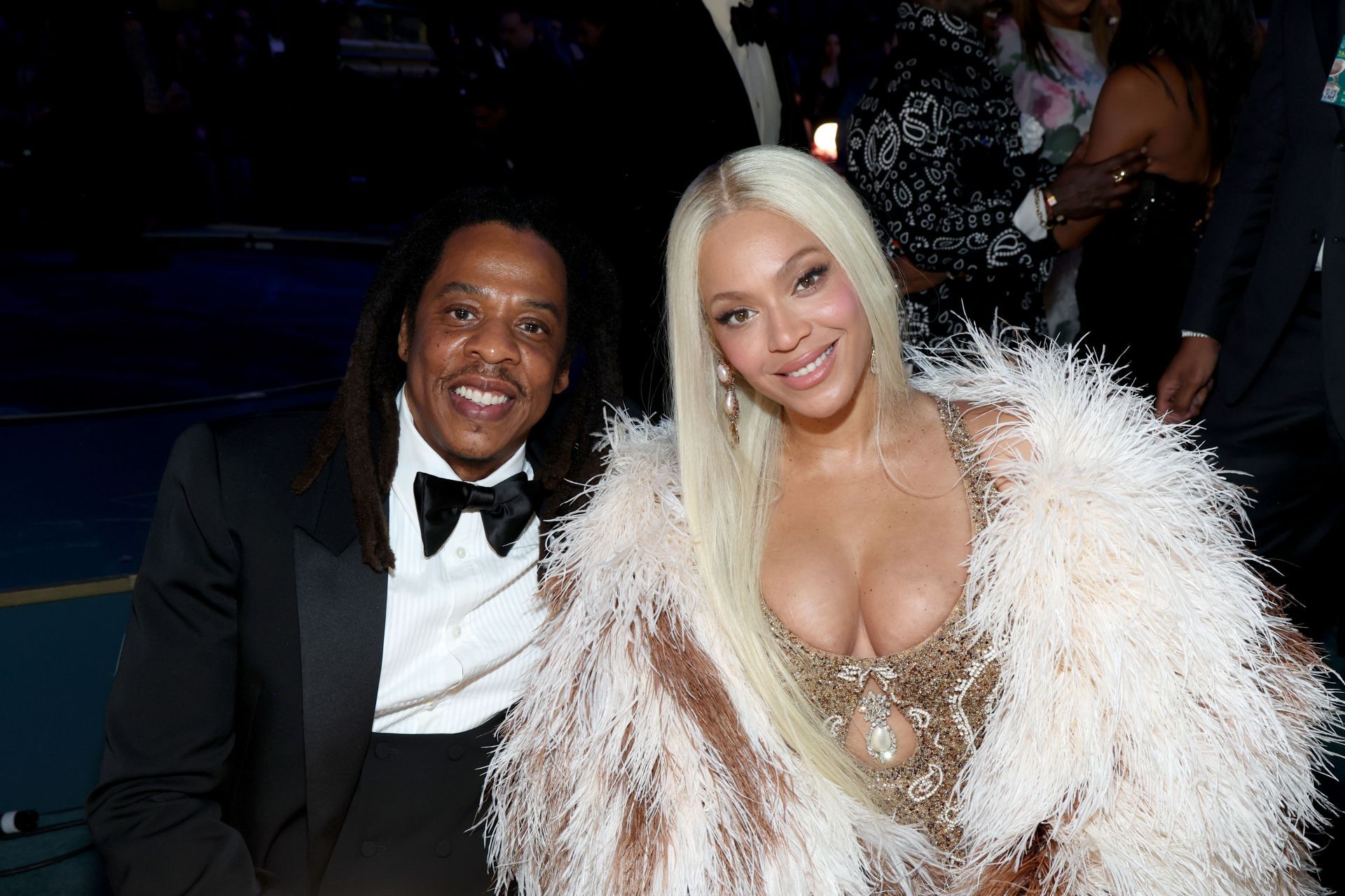 Jay-Z and Beyonc&eacute; attend the 67th Annual GRAMMY Awards at Crypto.com Arena on February 02, 2025, in Los Angeles, California. (Photo by Kevin Mazur/Getty Images for The Recording Academy)