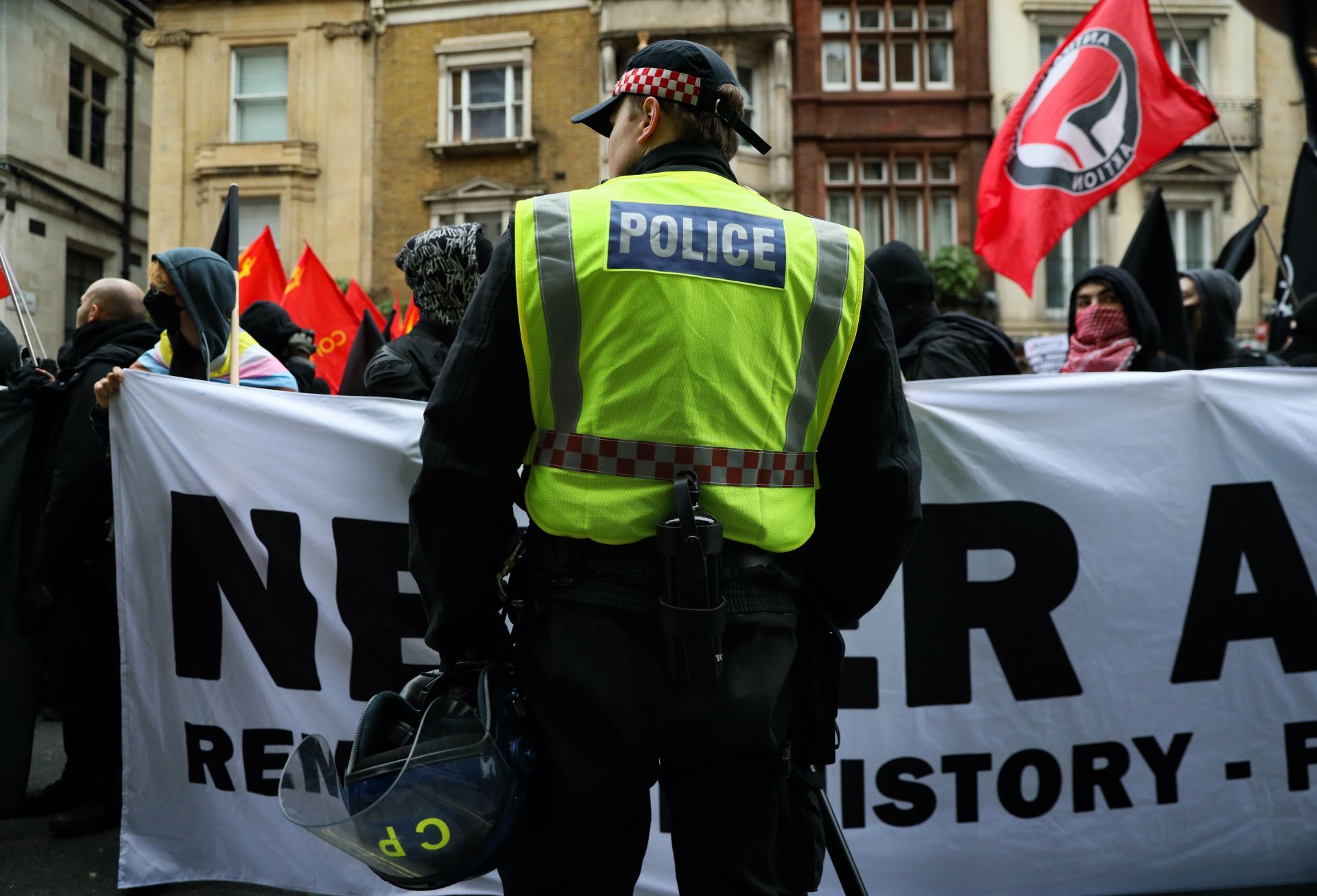 Tommy Robinson Supporters and Stand Up To Racism Hold Protest and Counterprotests In Central London - Source: Getty