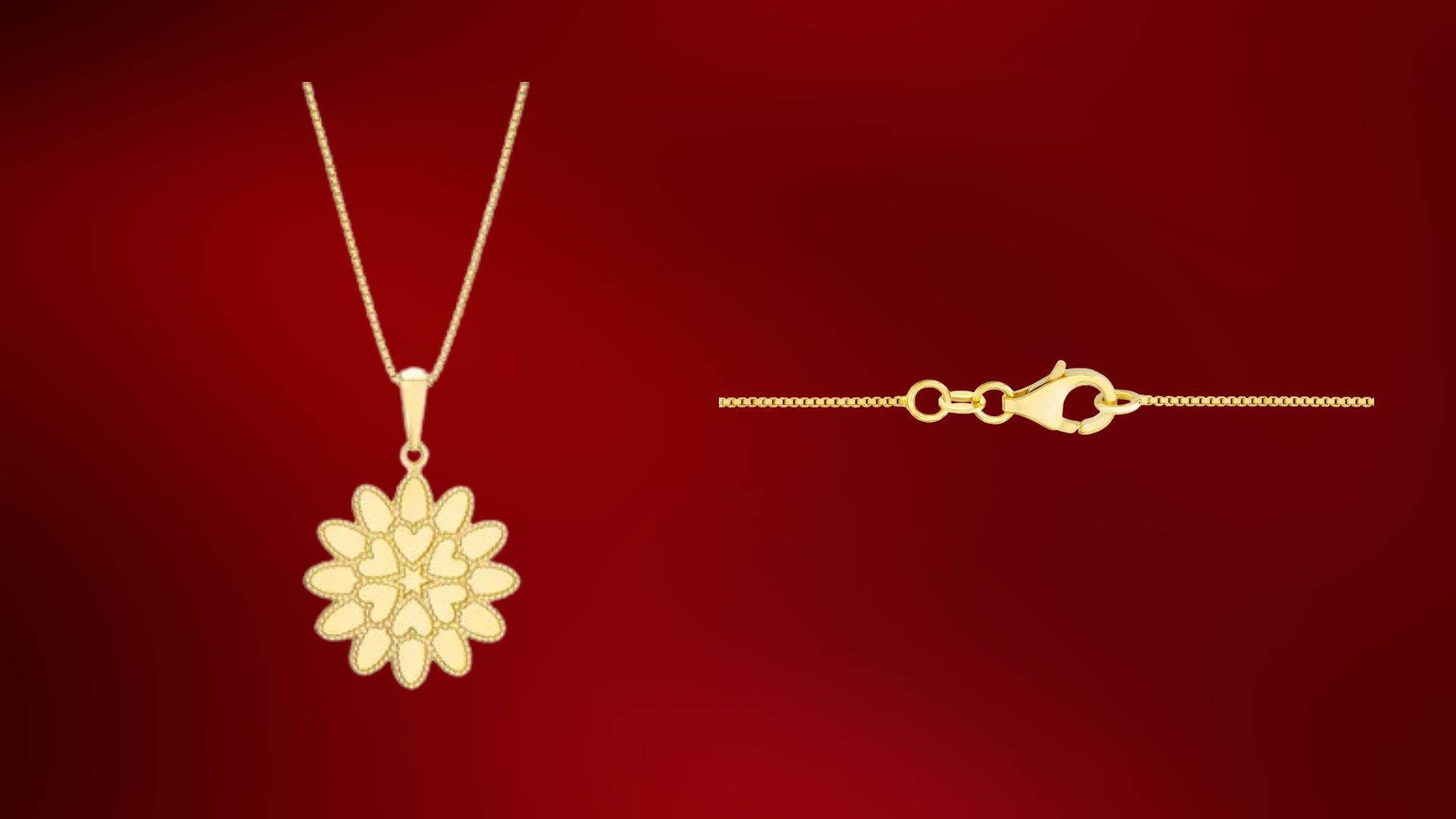 Mirrored Flower Pendant (Image via Costco)