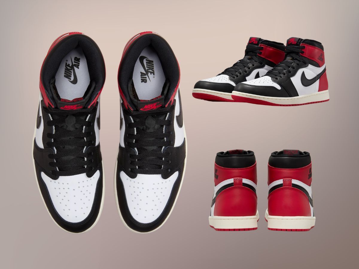  Air Jordan 1 High &quot;Black Toe&quot; ( Image via Nike)