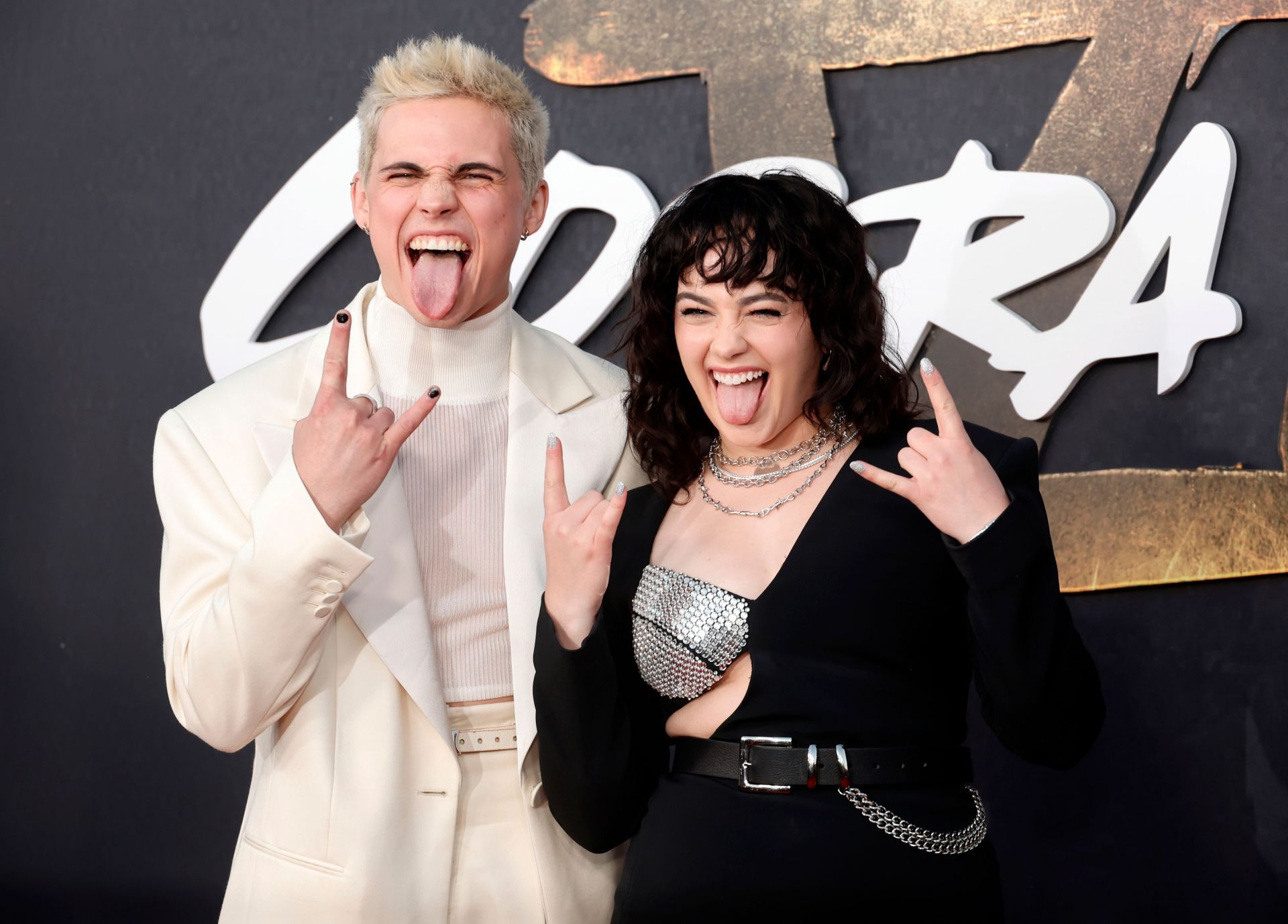 Tanner Buchanan and Mary Mouser at Special Screening Of &quot;Cobra Kai&quot; (Image via Getty)