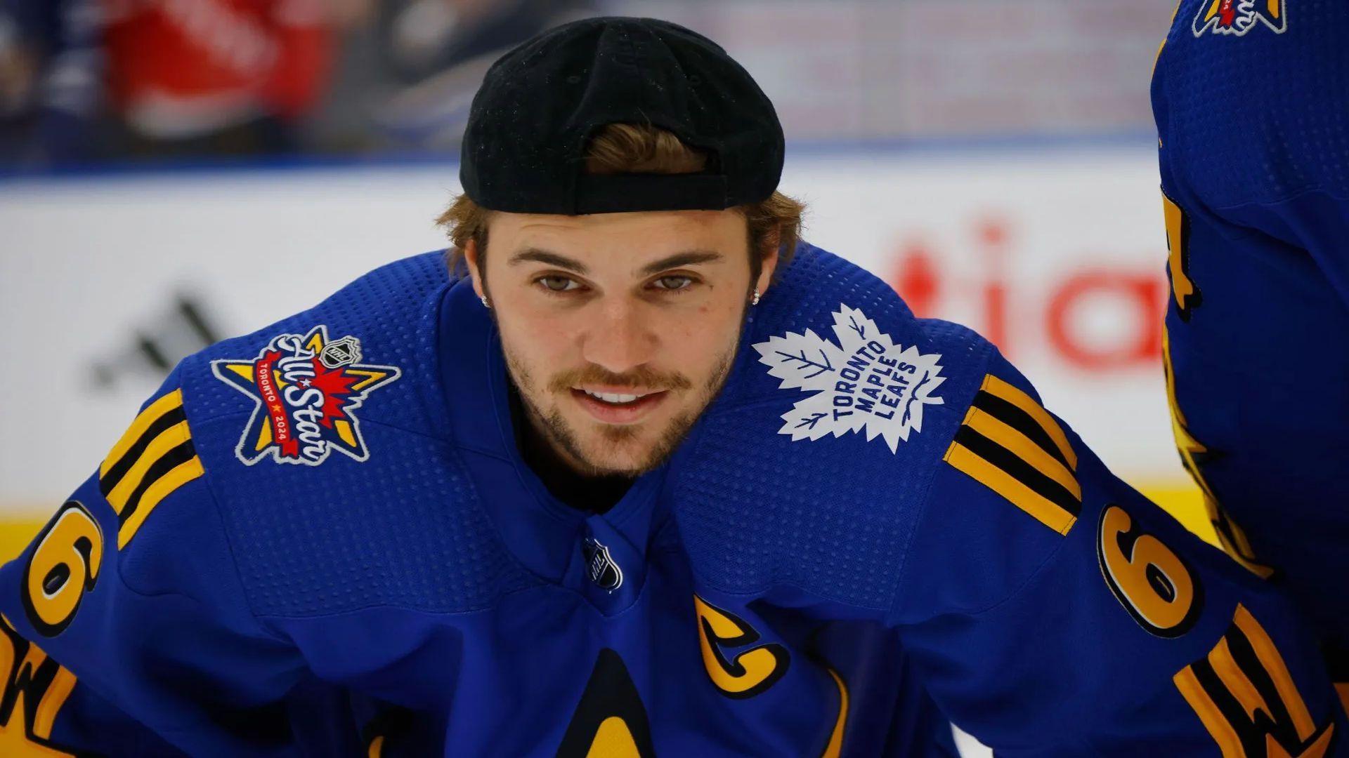 Justin Beiber at the 2024 Honda NHL All-Star Game - Source: Getty