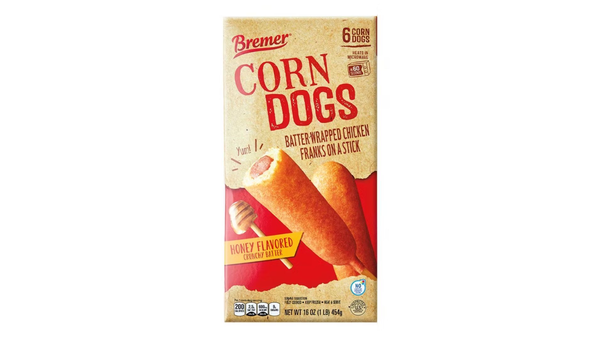 Frozen Regular Corndogs (Image via Aldi)